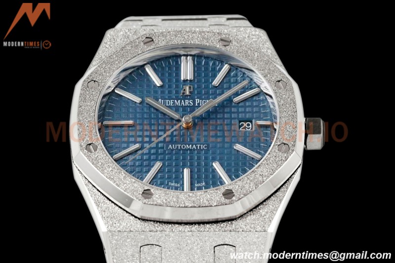 Audemars Piguet - Royal Oak 15410BC Frosted SS/SS Blue APSF A3120