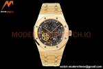 Audemars Piguet - Royal Oak 15407BA 41mm Open Worked YG/YG Skeleton ZF A3132