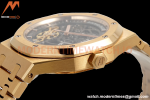 Audemars Piguet - Royal Oak 15407BA 41mm Open Worked YG/YG Skeleton ZF A3132