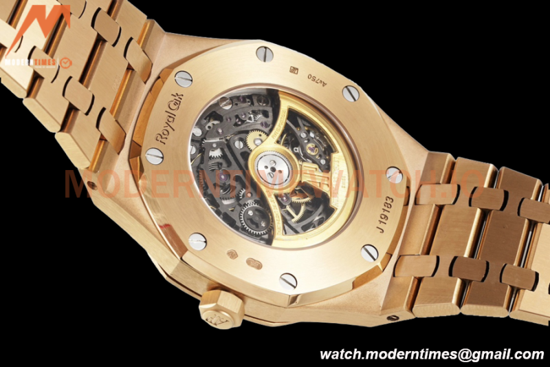Audemars Piguet - Royal Oak 15407BA 41mm Open Worked YG/YG Skeleton ZF A3132