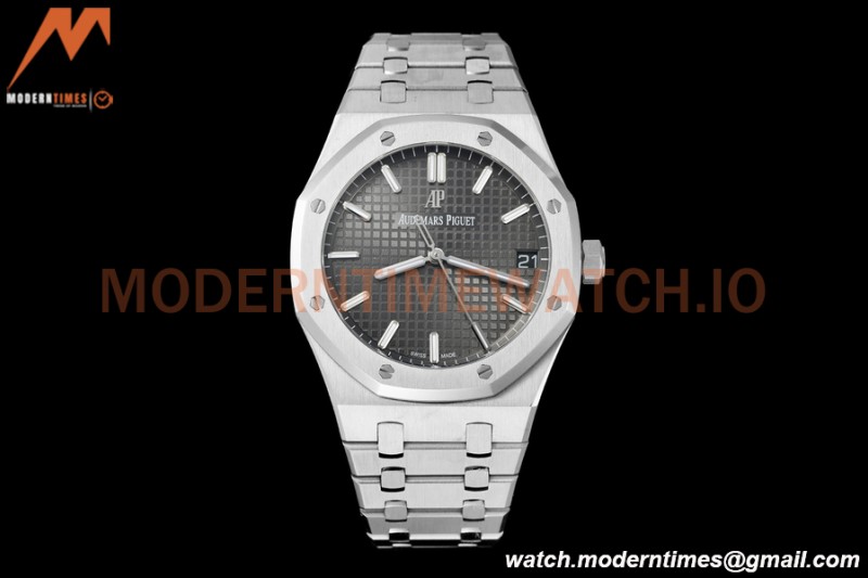 Audemars Piguet - Royal Oak 15500 41mm SS/SS Grey/Stk APSF V3 A4302 Mod