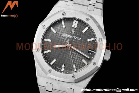 Audemars Piguet - Royal Oak 15500 41mm SS/SS Grey/Stk APSF V3 A4302 Mod
