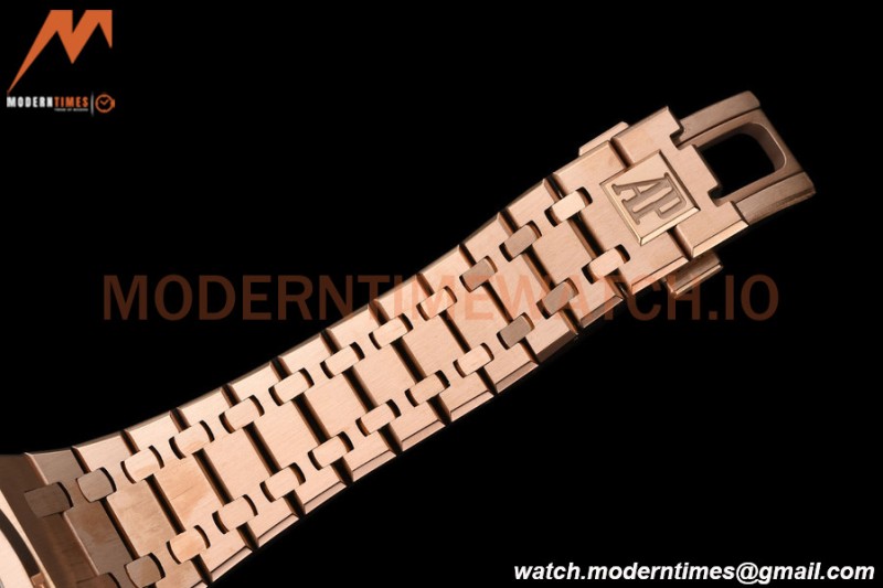 Audemars Piguet - Royal Oak 15500 41mm RG/RG Blk/Stk APSF V3 A4302 Mod