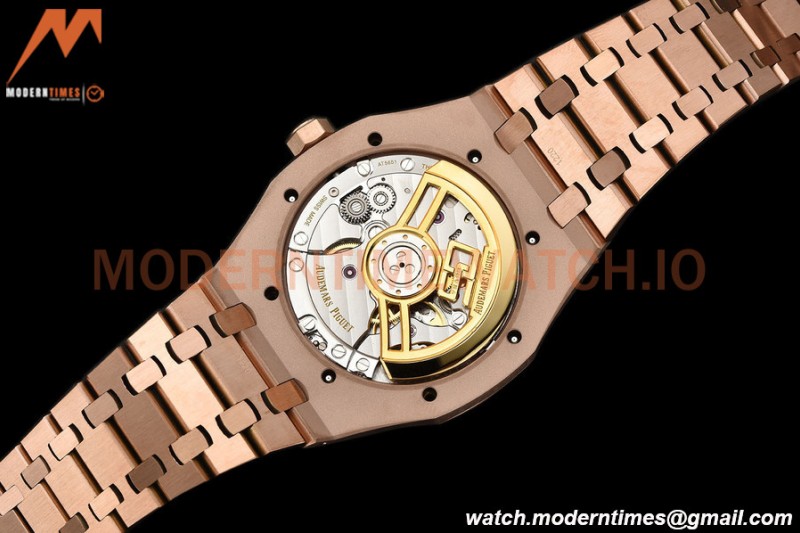 Audemars Piguet - Royal Oak 15500 41mm RG/RG Blk/Stk APSF V3 A4302 Mod