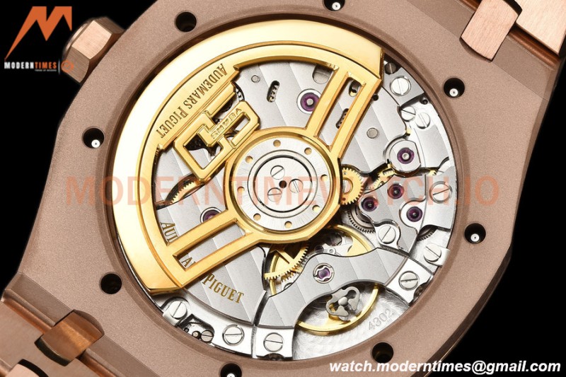 Audemars Piguet - Royal Oak 15500 41mm RG/RG Blk/Stk APSF V3 A4302 Mod