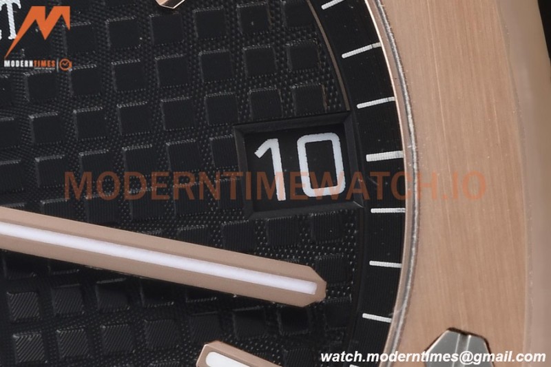 Audemars Piguet - Royal Oak 15500 41mm RG/RG Blk/Stk APSF V3 A4302 Mod