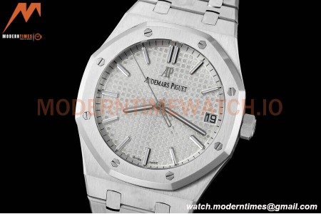 Audemars Piguet - Royal Oak 15500 41mm SS/SS Wht/Stk APSF V3 A4302 Mod