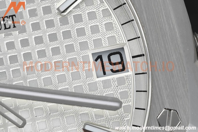 Audemars Piguet - Royal Oak 15500 41mm SS/SS Wht/Stk APSF V3 A4302 Mod