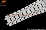 Audemars Piguet - Royal Oak 15500 41mm Frosted SS/SS Wht/Stk APSF V3 A4302 Mod