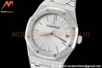 Audemars Piguet - Royal Oak 15500 41mm Frosted SS/SS Wht/Stk APSF V3 A4302 Mod