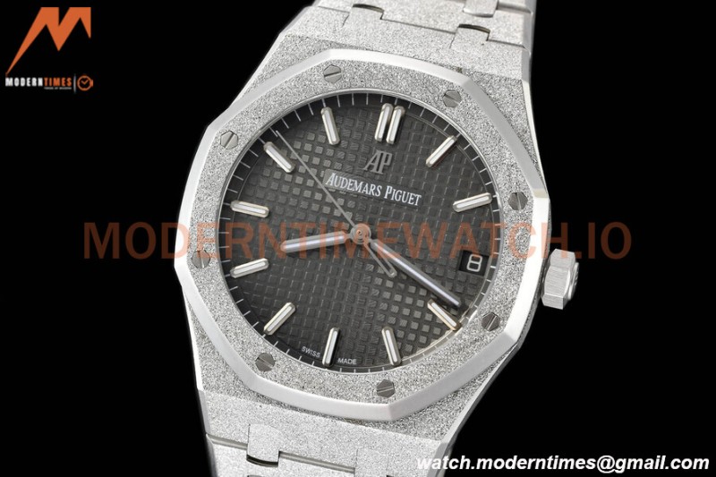 Audemars Piguet - Royal Oak 15500 41mm SS/SS Frosted Grey/Stk APSF V3 A4302 Mod