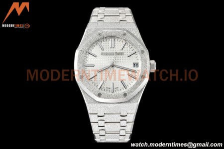 Audemars Piguet - Royal Oak 15510 41mm SS/SS Frosted Wht/Stk APSF A4302 Mod