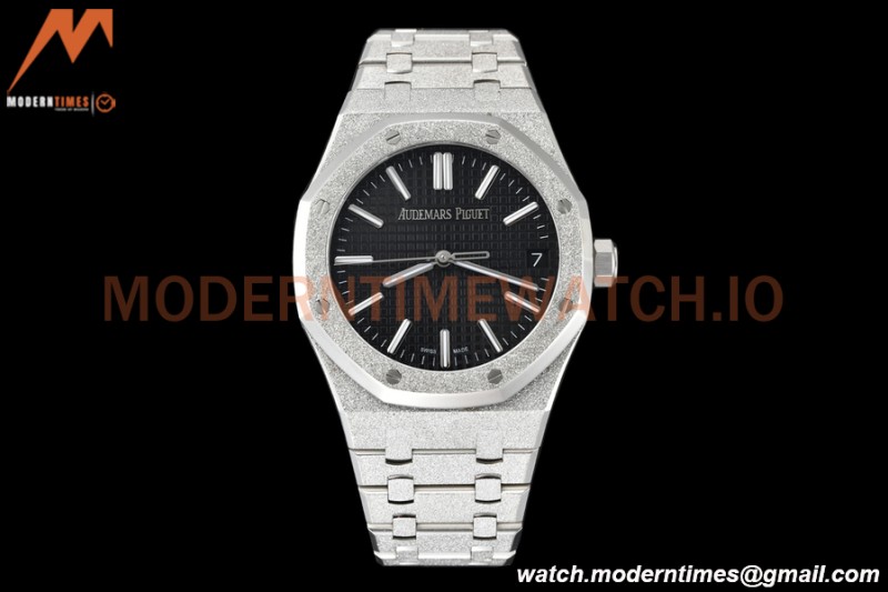 Audemars Piguet - Royal Oak 15510 41mm SS/SS Frosted Blk/Stk APSF A4302 Mod