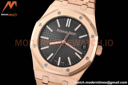 Audemars Piguet - Royal Oak 15510 50th Anniversary 41mm RG/RG Blk/Stk APSF A4302 Mod