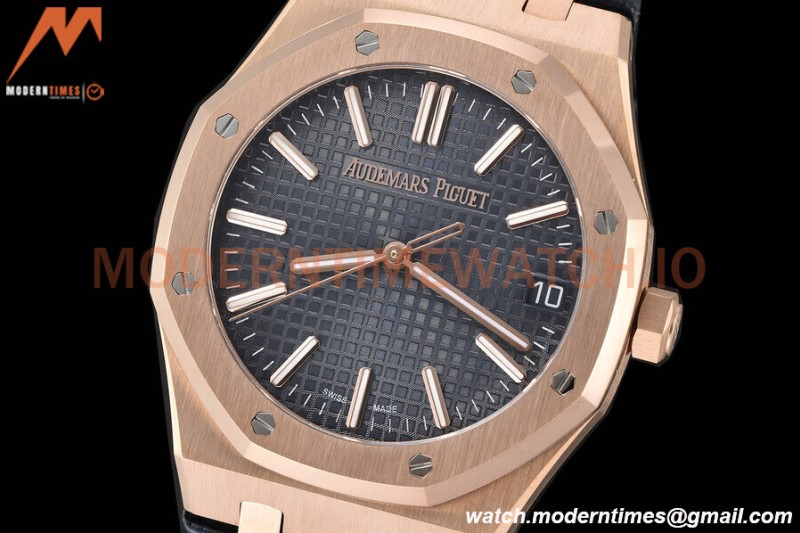 Audemars Piguet - Royal Oak 15510 50th Anniversary 41mm RG/LE Blue/Stk APSF A4302 Mod