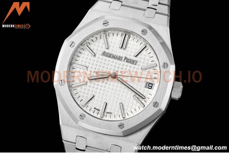 Audemars Piguet - Royal Oak 15510 41mm SS/SS Wht/Stk APSF A4302 Mod