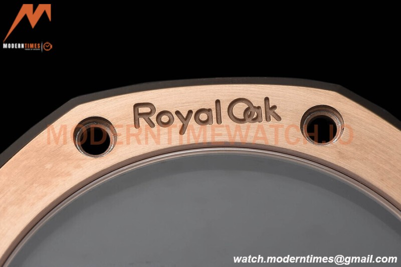 Audemars Piguet - Royal Oak 15500 41mm RG/LE Blk/Stk APSF V3 A4302 Mod