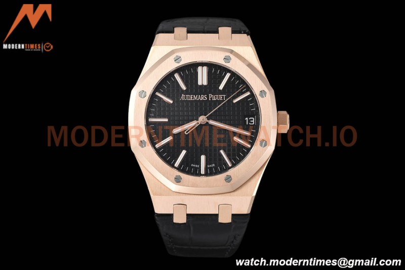 Audemars Piguet - Royal Oak 15510 50th Anniversary 41mm RG/LE Blk/Stk APSF A4302 Mod