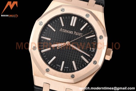 Audemars Piguet - Royal Oak 15510 50th Anniversary 41mm RG/LE Blk/Stk APSF A4302 Mod