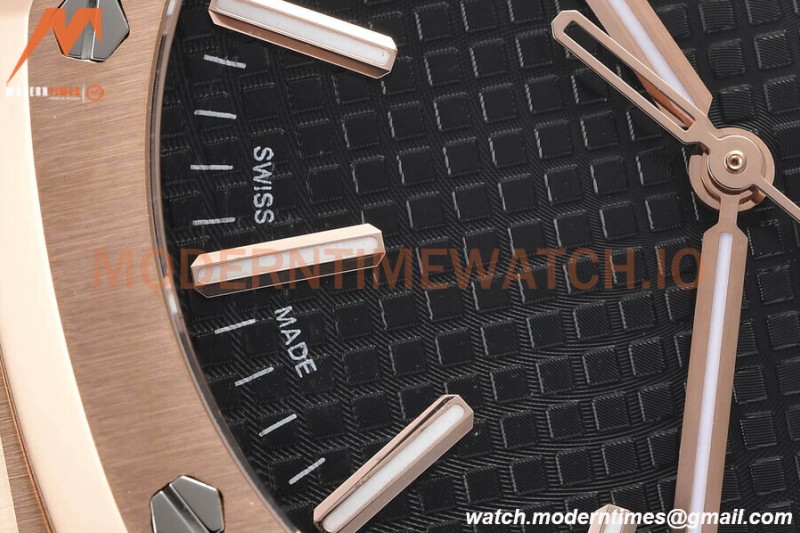 Audemars Piguet - Royal Oak 15510 50th Anniversary 41mm RG/LE Blk/Stk APSF A4302 Mod