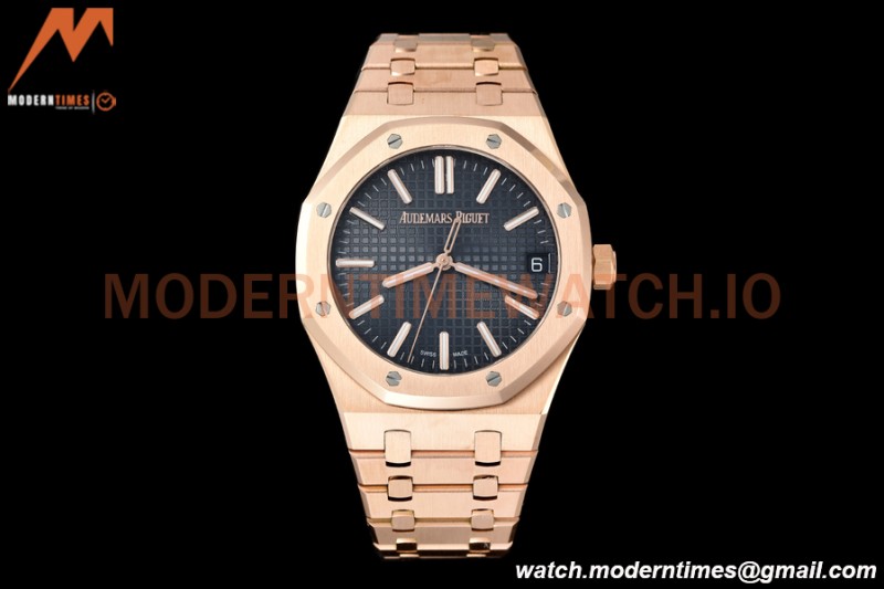 Audemars Piguet - Royal Oak 15510 50th Anniversary 41mm RG/RG Blue/Stk APSF A4302 Mod