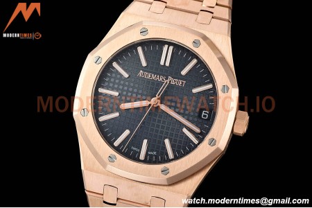 Audemars Piguet - Royal Oak 15510 50th Anniversary 41mm RG/RG Blue/Stk APSF A4302 Mod