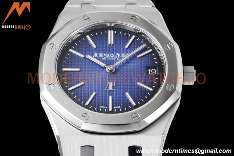 Audemars Piguet - Royal Oak 15202IP 39mm Jumbo Extra Thin SS/SS Smoke Blue ZF A2121