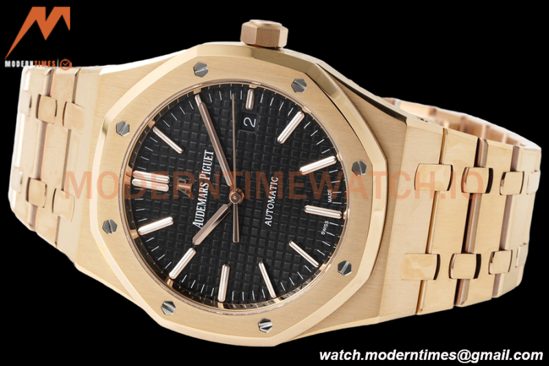Audemars Piguet - Royal Oak 15400OR RG/RG Black ZF V2 A3120