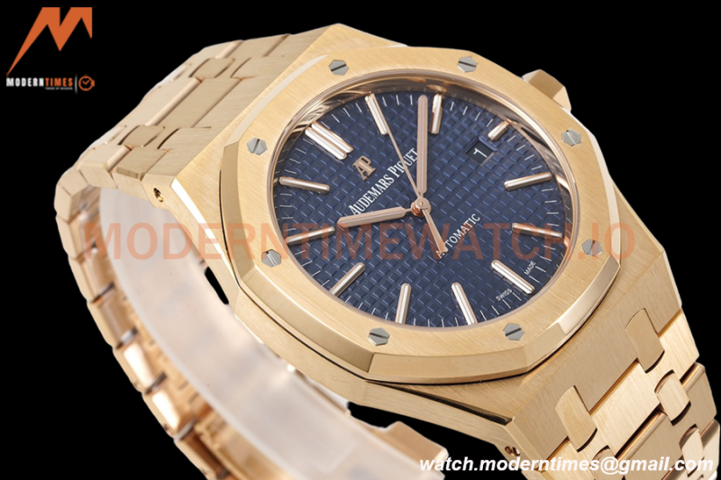 Audemars Piguet - Royal Oak 15400OR RG/RG Blue ZF V2 A3120