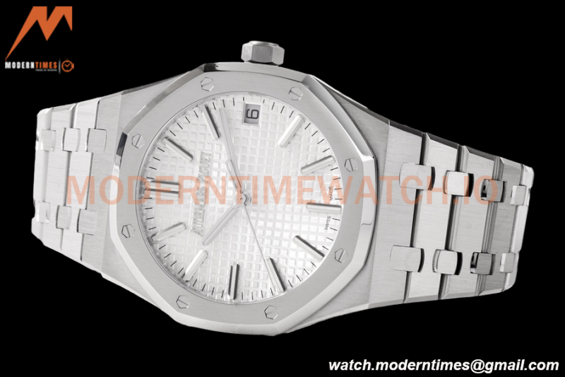 Audemars Piguet - Royal Oak 15510 50th Anniversary 41mm SS/SS Wht/Stk ZF A4302 Mod
