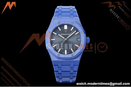 Audemars Piguet - Royal Oak 15500ST 41mm Blue Ceramic Black Dial APSF A4302 Mod