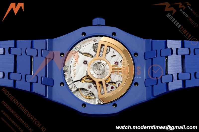 Audemars Piguet - Royal Oak 15500ST 41mm Blue Ceramic Black Dial APSF A4302 Mod