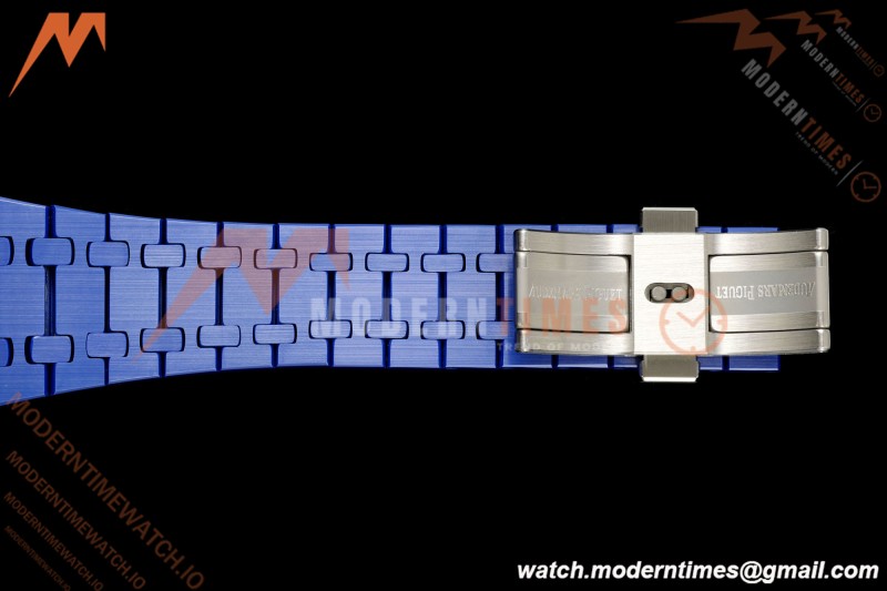 Audemars Piguet - Royal Oak 15500ST 41mm Blue Ceramic Black Dial APSF A4302 Mod