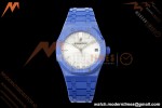 Audemars Piguet - Royal Oak 15500ST 41mm Blue Ceramic White Dial APSF A4302 Mod