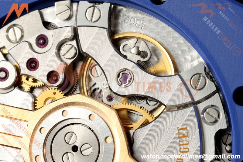 Audemars Piguet - Royal Oak 15500ST 41mm Blue Ceramic White Dial APSF A4302 Mod