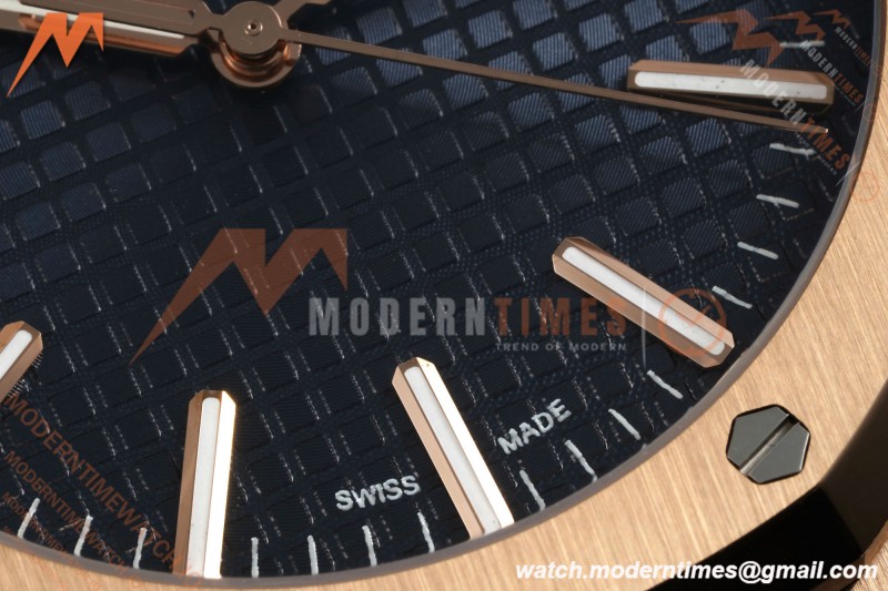 Audemars Piguet - Royal Oak 41mm 15510OR RG/RG Blue/Stk RSF A4302 Mod | 오데마 피게 - 로얄 오크 41mm 15510OR RG/RG 블루/Stk RSF A4302 Mod