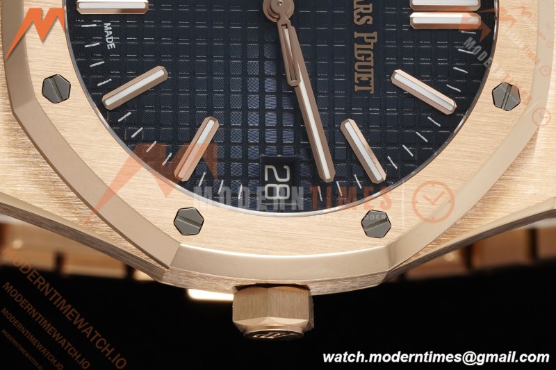 Audemars Piguet - Royal Oak 41mm 15510OR RG/RG Blue/Stk RSF A4302 Mod | 오데마 피게 - 로얄 오크 41mm 15510OR RG/RG 블루/Stk RSF A4302 Mod