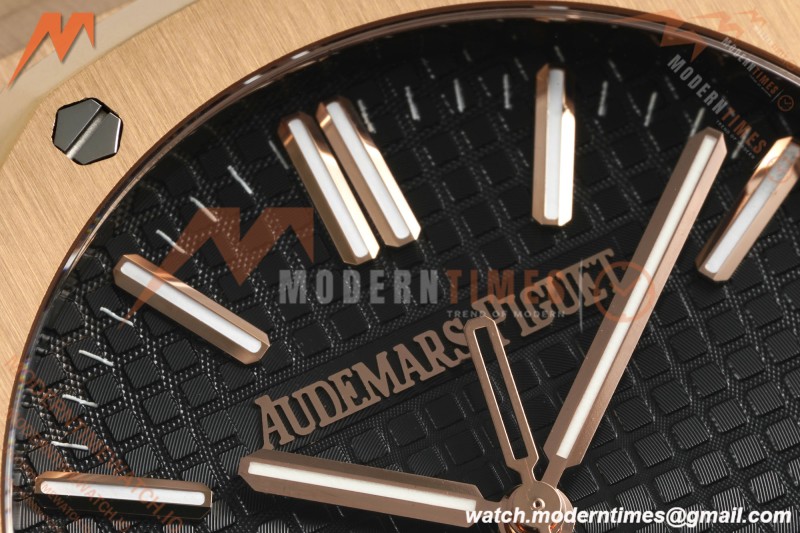 Audemars Piguet - Royal Oak 41mm 15510OR RG/RG Blk/Stk RSF A4302 Mod