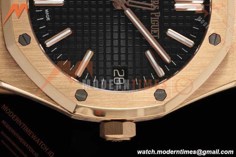 Audemars Piguet - Royal Oak 41mm 15510OR RG/RG Blk/Stk RSF A4302 Mod