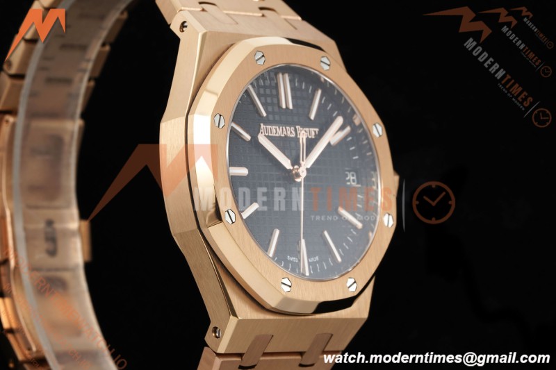 Audemars Piguet - Royal Oak 41mm 15510OR RG/RG Blk/Stk RSF A4302 Mod