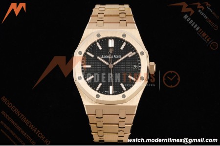 Audemars Piguet - Royal Oak 41mm 15500OR RG/RG Blk/Stk RSF A4302 Mod