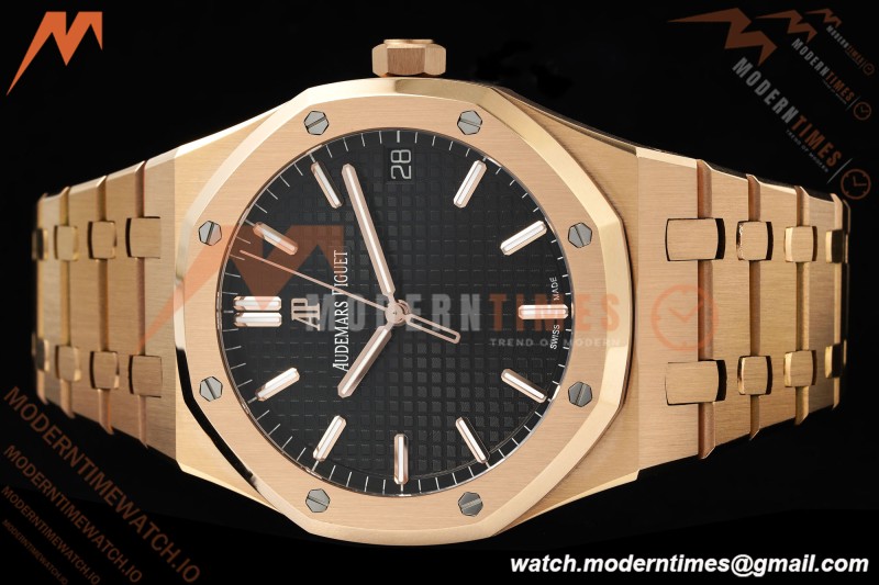 Audemars Piguet - Royal Oak 41mm 15500OR RG/RG Blk/Stk RSF A4302 Mod | 오데마 피게 - 로얄 오크 41mm 15500OR RG/RG 블랙/스틸 RSF A4302 모드