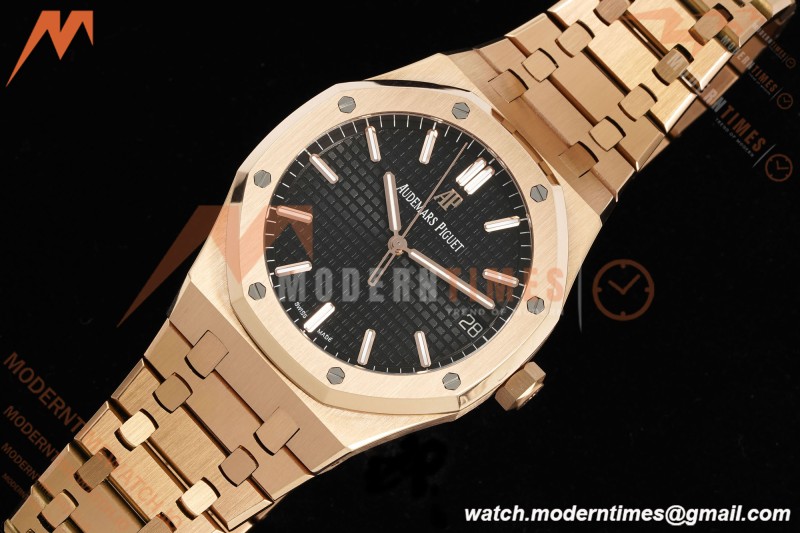 Audemars Piguet - Royal Oak 41mm 15500OR RG/RG Blk/Stk RSF A4302 Mod | 오데마 피게 - 로얄 오크 41mm 15500OR RG/RG 블랙/스틸 RSF A4302 모드