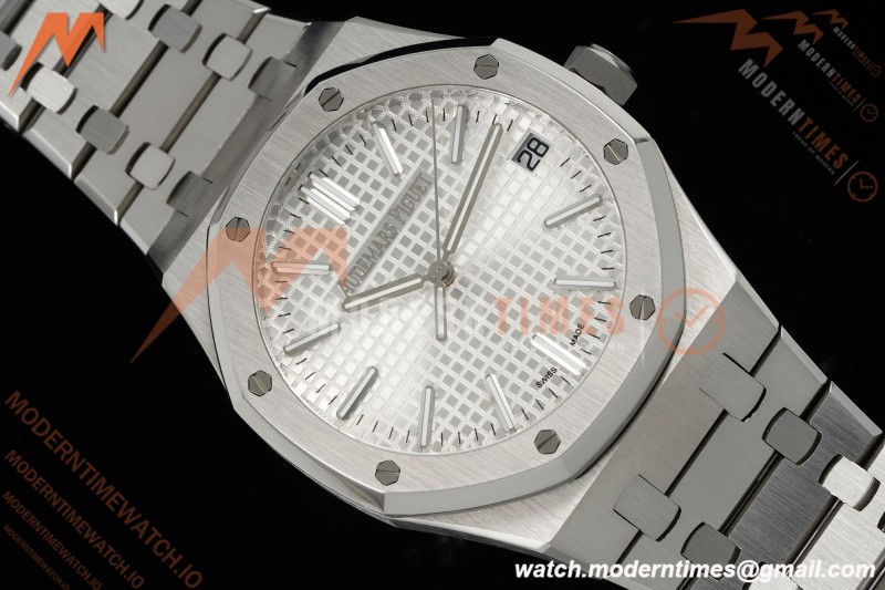Audemars Piguet - Royal Oak 41mm 15510ST SS/SS Wht/Stk RSF A4302 Mod