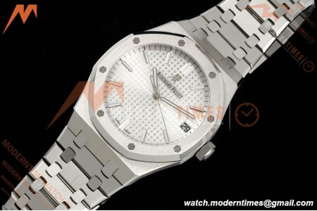 Audemars Piguet - Royal Oak 41mm 15500ST SS/SS Wht/Stk RSF A4302 Mod