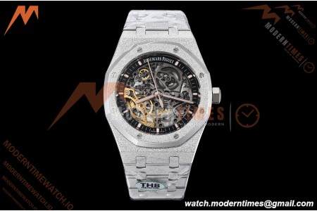 Audemars Piguet - Royal Oak 15407BC 41mm Openworked Frosted SS/SS Skeleton THB V2 SA3132