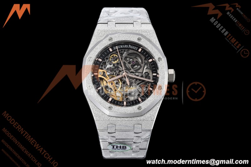 Audemars Piguet - Royal Oak 15407BC 41mm Openworked Frosted SS/SS Skeleton THB V2 SA3132