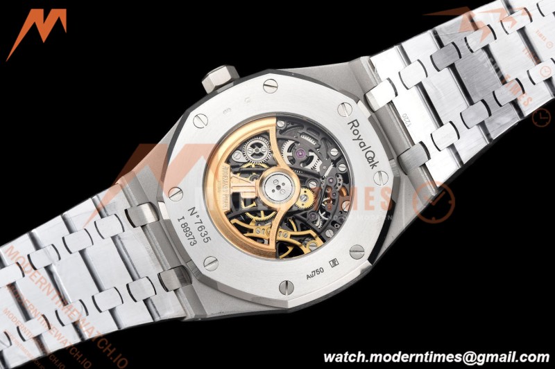Audemars Piguet - Royal Oak 15407BC 41mm Openworked Frosted SS/SS Skeleton THB V2 SA3132