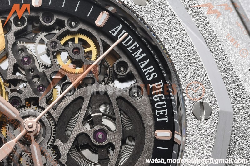 Audemars Piguet - Royal Oak 15407BC 41mm Openworked Frosted SS/SS Skeleton THB V2 SA3132