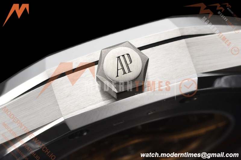 Audemars Piguet - Royal Oak 15407BC 41mm Openworked Frosted SS/SS Skeleton THB V2 SA3132